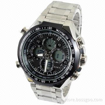 Metal Sports Watch with Japan Movement, Digital Smart and Customized